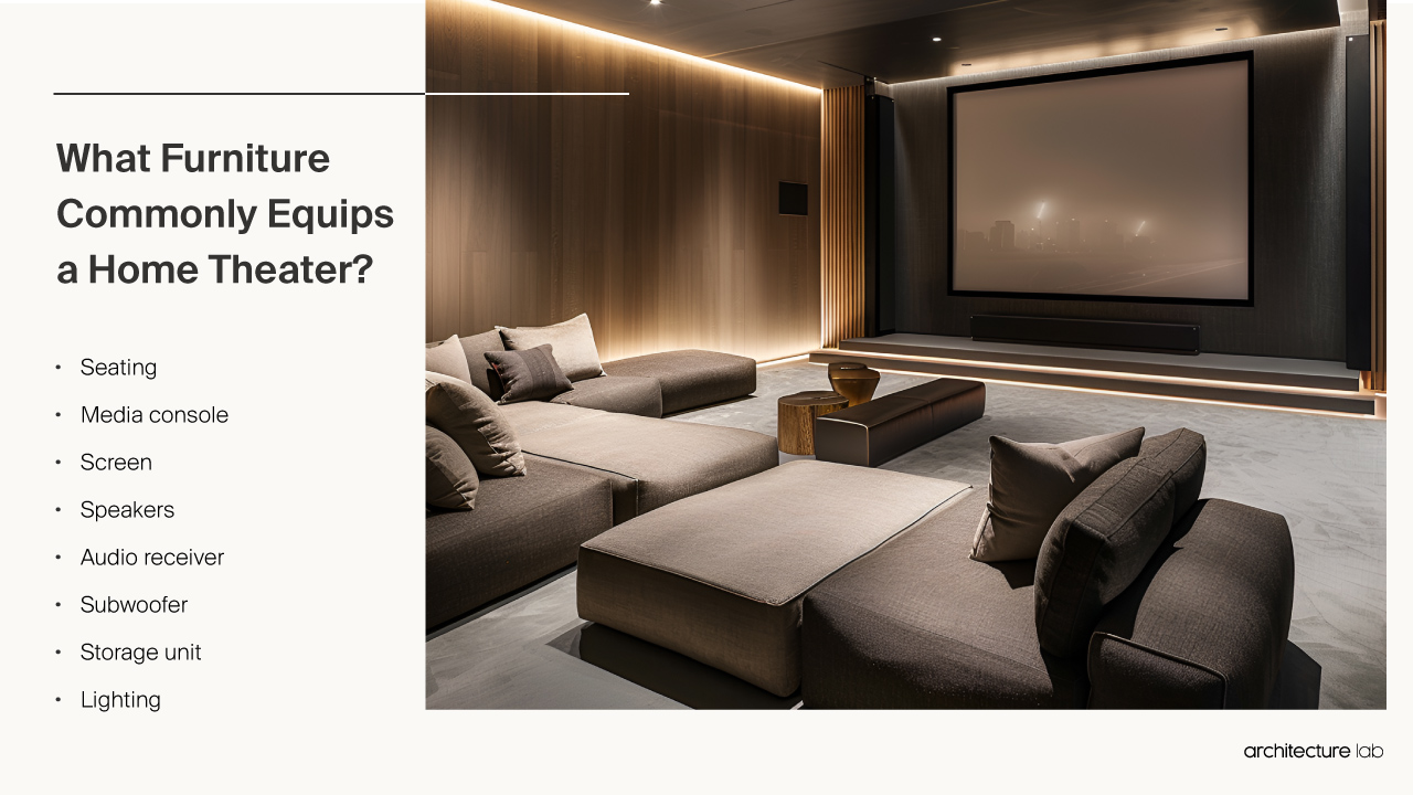 Home Theather - Size, Functionality, Uses, Furniture And Renovat What furniture commonly equips a home theater?
