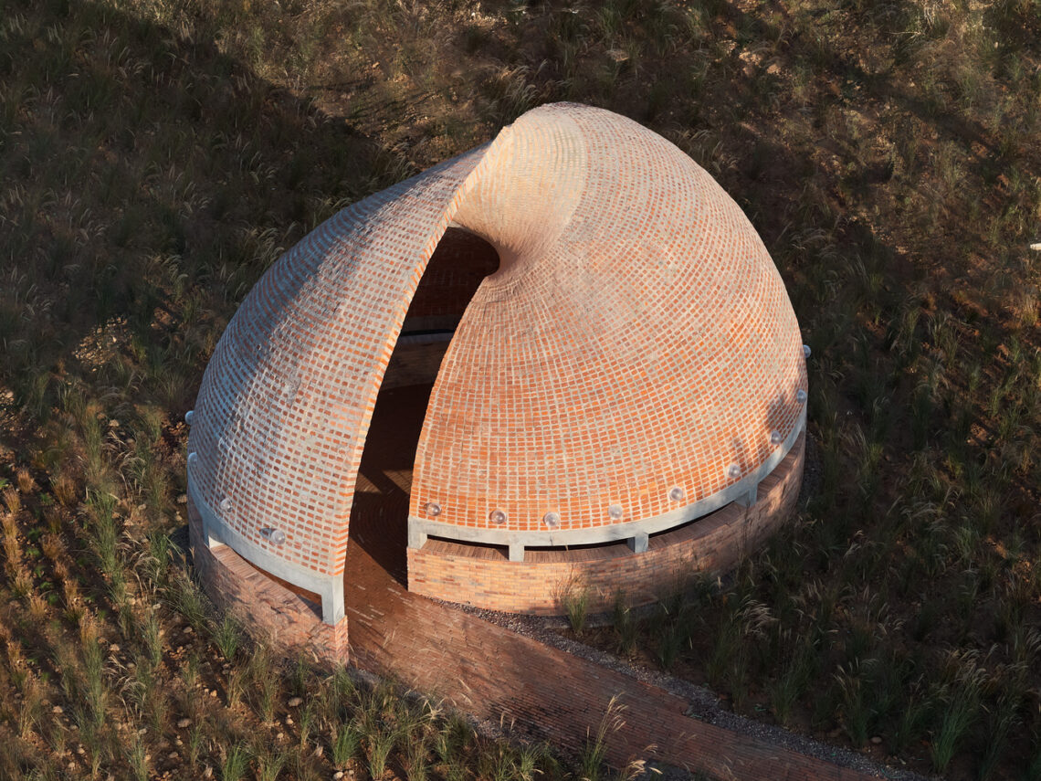Twisted Brick Shell: Concept Library / Hcch Studio 2 Twisted brick shell concept library / hcch studio