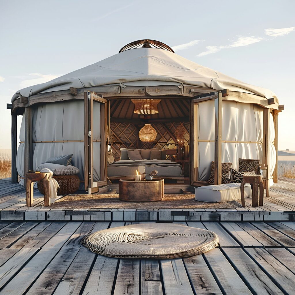 Yurt: architecture, history, sustainability, materials and typical prices