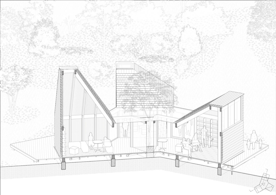 Pyramid Book House / Mat Office 3 Pyramid book house / mat office