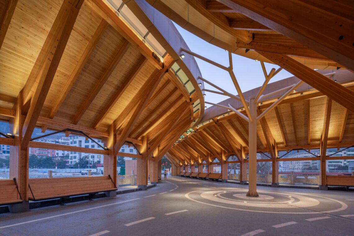 New herringbone bridge in kang county / 3andwich design / he wei studio