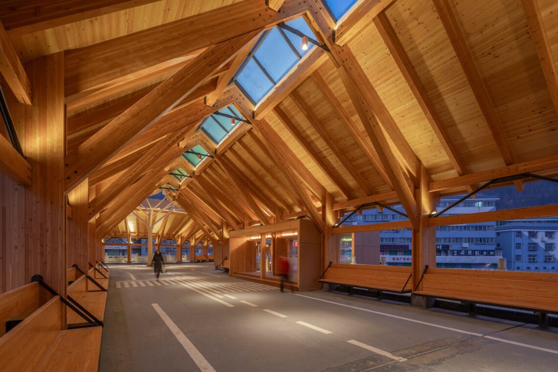 New herringbone bridge in kang county / 3andwich design / he wei studio