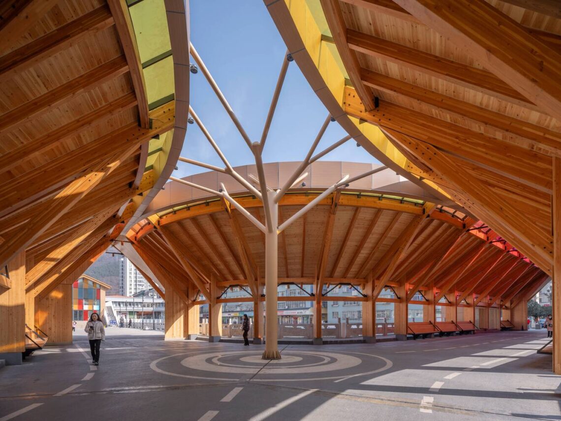 New herringbone bridge in kang county / 3andwich design / he wei studio
