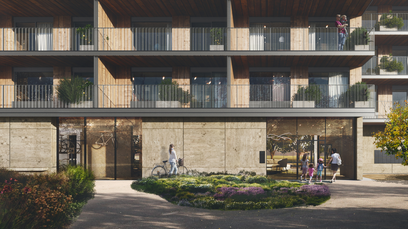 Powerhouse-Company-Designs-Largest-Timber-Housing-Development-In-The-Netherlands_4 Valckensteyn: sustainable timber housing complex by powerhouse company in rotterdam