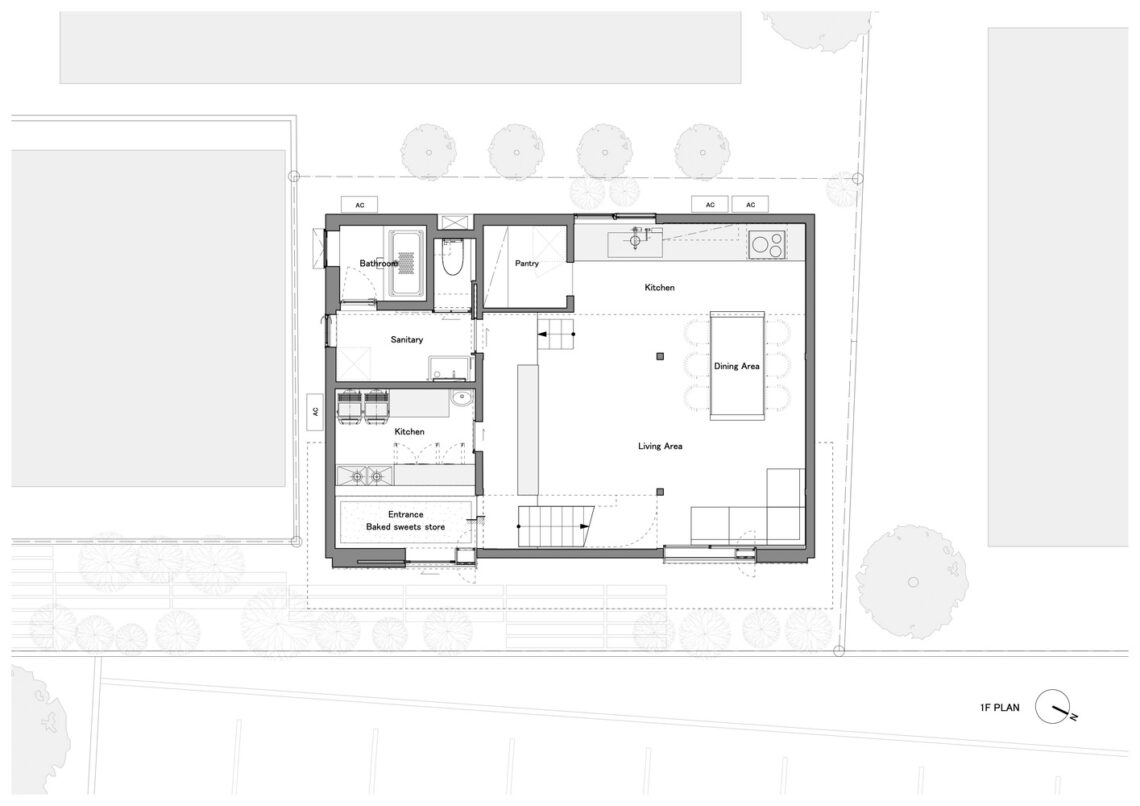 House in shirasagi / buttondesign