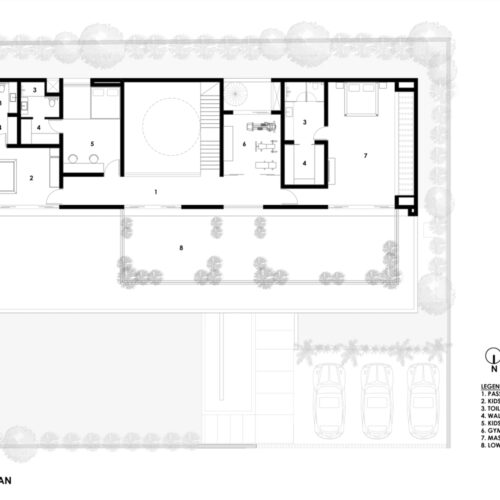 House of concrete walls / traanspace