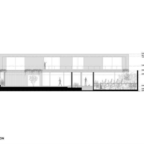 House of concrete walls / traanspace