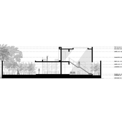 House of concrete walls / traanspace