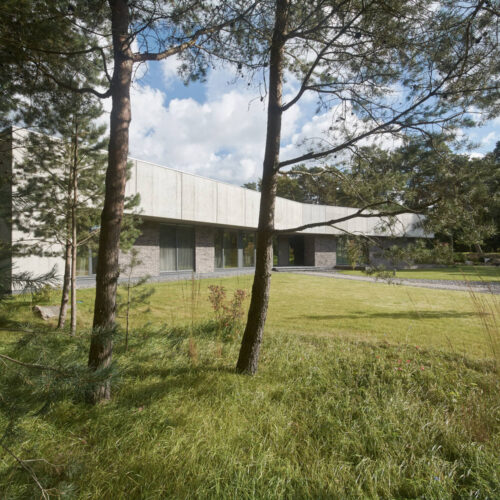 Residential minimalist concrete house / nebrau
