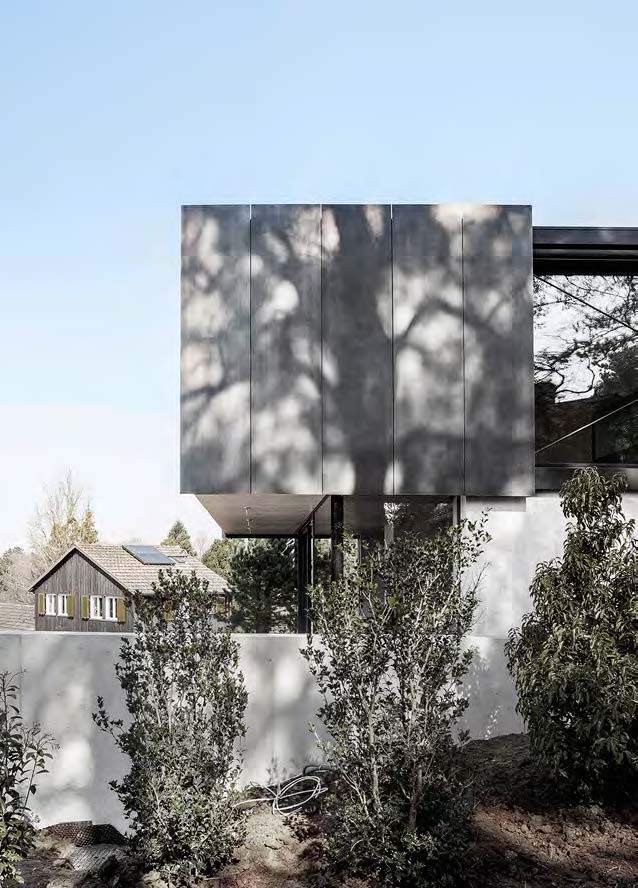 4_Exterior_View_Closeup House in riehen / reuter raeber architects