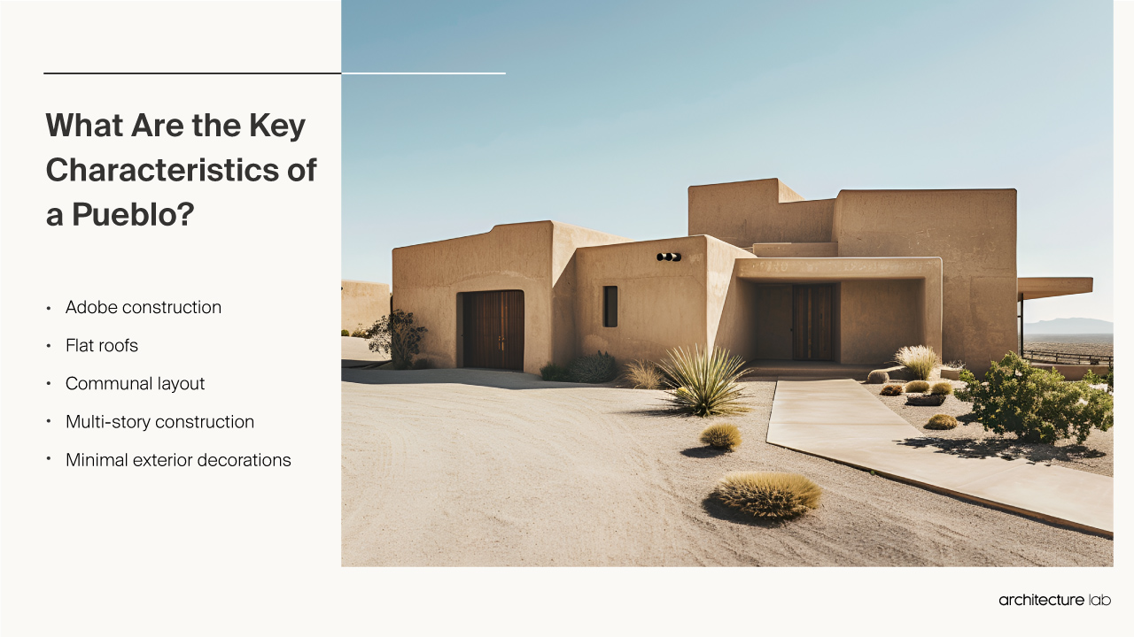 Pueblo - Architecture, History, Sustainability, Materials And Ty What are the key characteristics of a pueblo