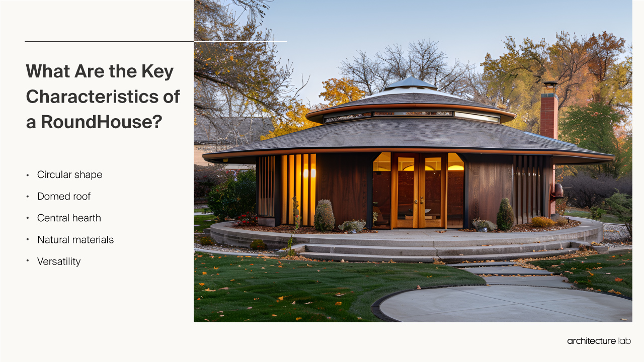 Roundhouse - Architecture, History, Sustainability, Materials An What are the key characteristics of a roundhouse?