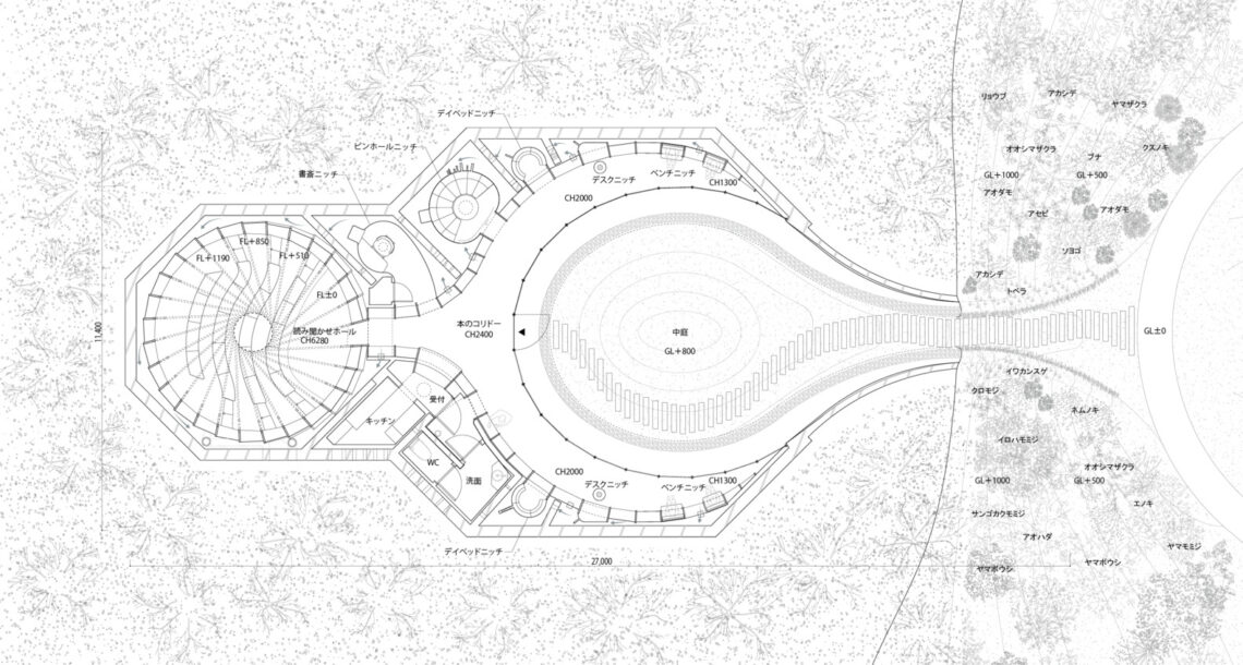 Library in the earth / hiroshi nakamura & nap