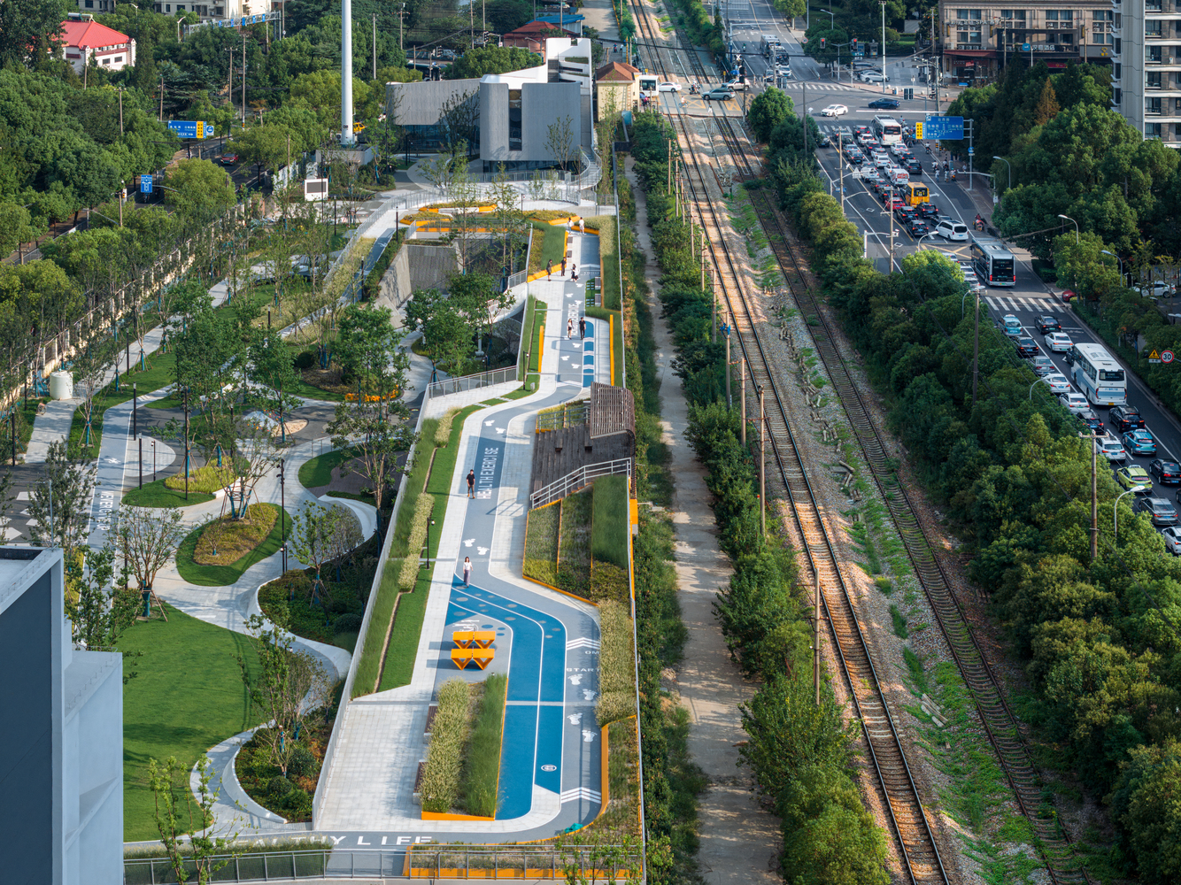 Default Shanghai's new horizon high land park & civic center / urban architecture