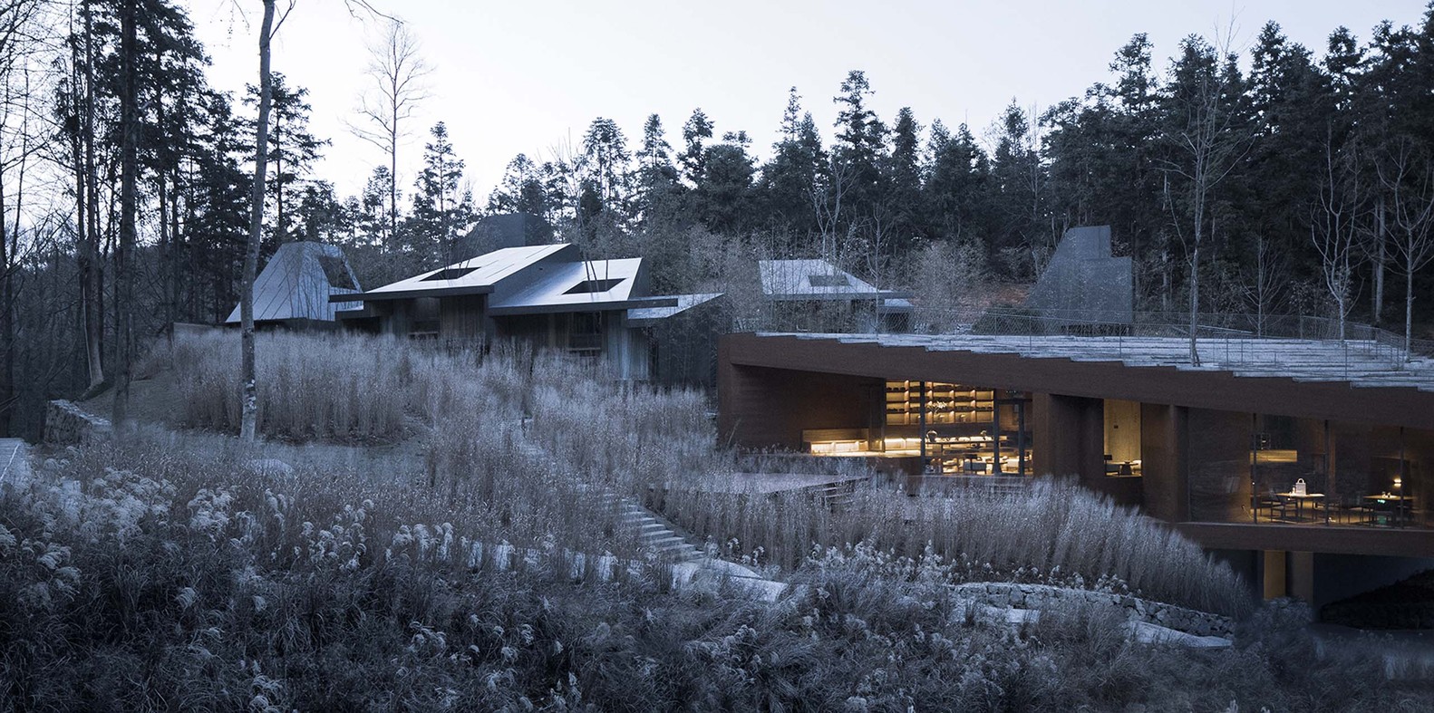 整体效果 Fungzen forest healing resort / taoa