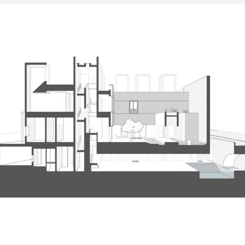The house of courtyards / studio vdga