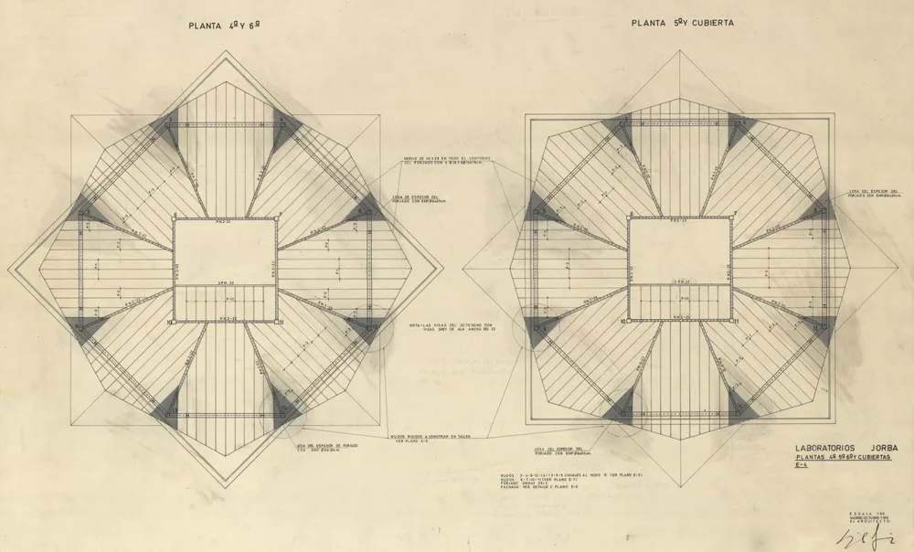 La Pagoda / Miguel Fisac | Classics On Architecture Lab 17 Tower plans, 1965 - © fundación miguel fisac1