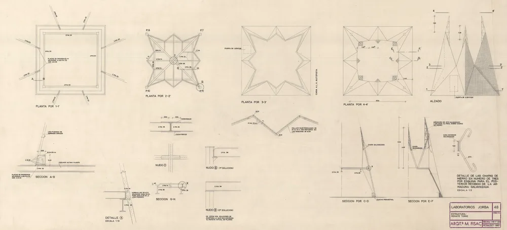 La Pagoda / Miguel Fisac | Classics On Architecture Lab 19 Tower top structure, 1967 - © fundación miguel fisac