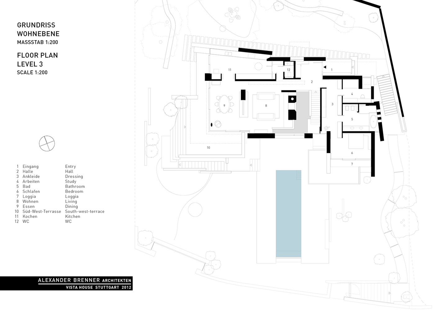 Vista_House_Floor_Plan_Level3 Vista house / alexander brenner architects
