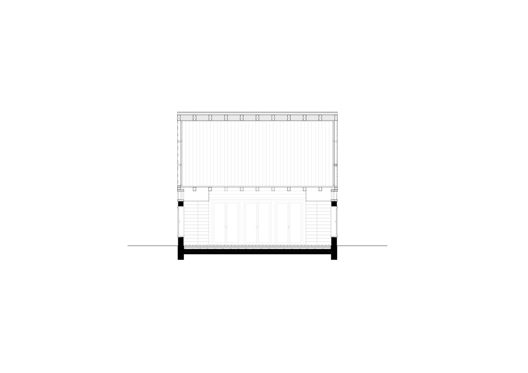 Section_(1) Garden house / vécsey schmidt architekten