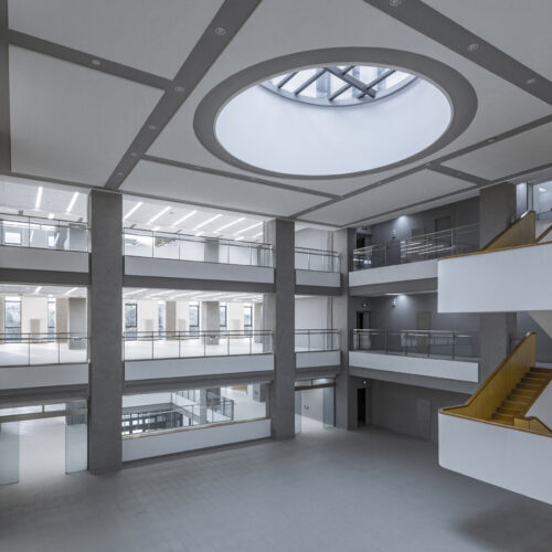 Tsinghua university's law faculty library / kokaistudios