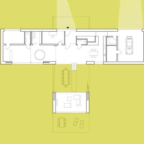 Living-garden house in katowice / kwk promes