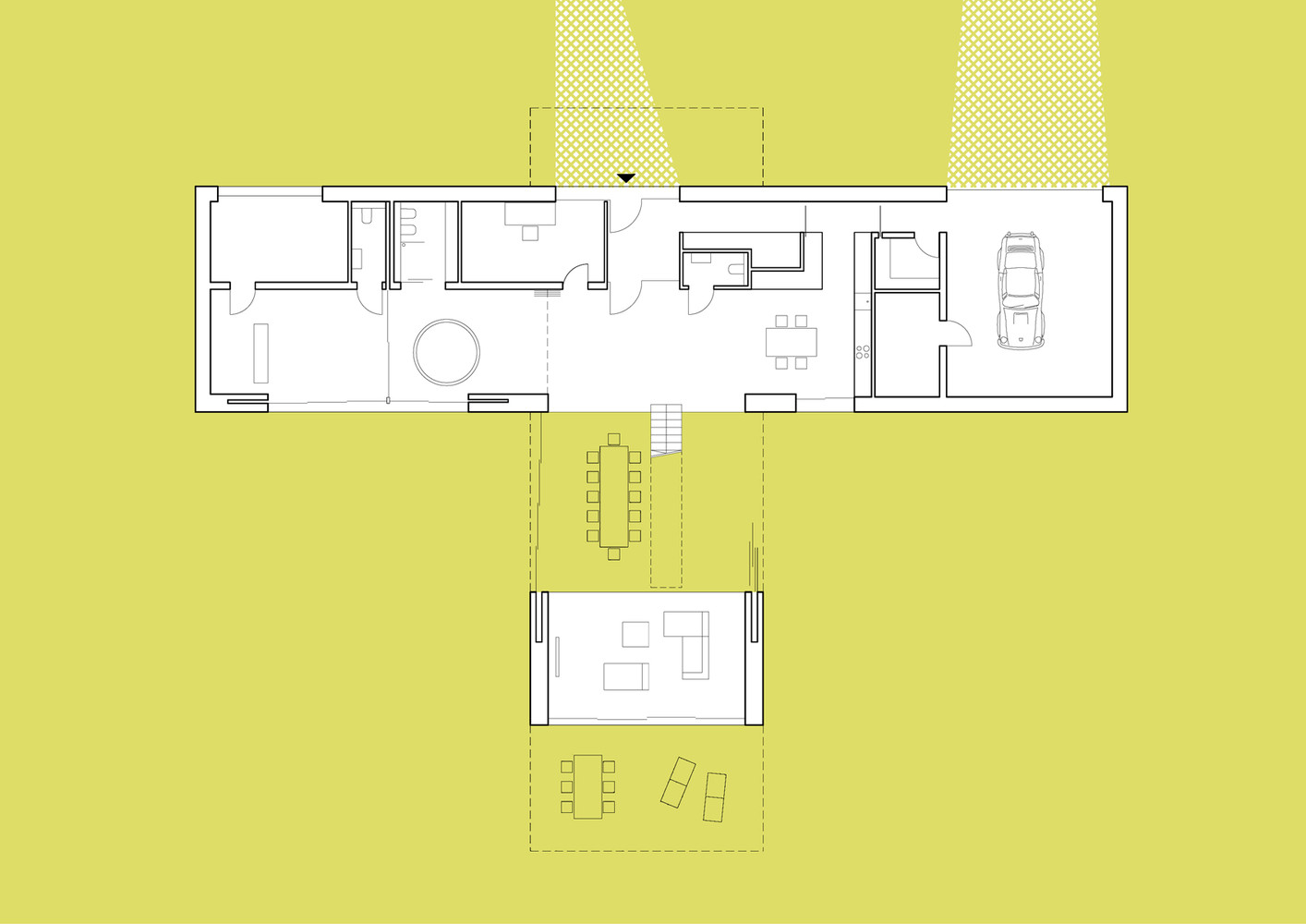 Living-garden house in katowice / kwk promes