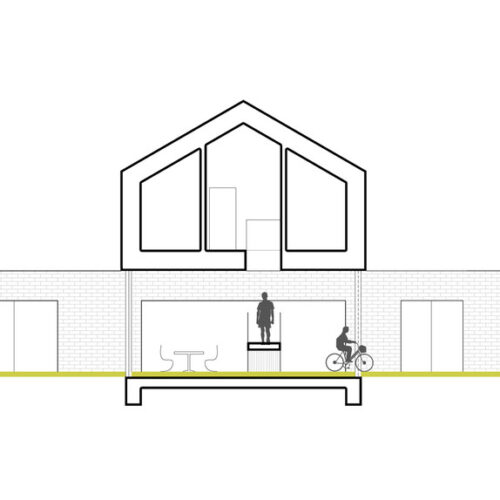 Living-garden house in katowice / kwk promes