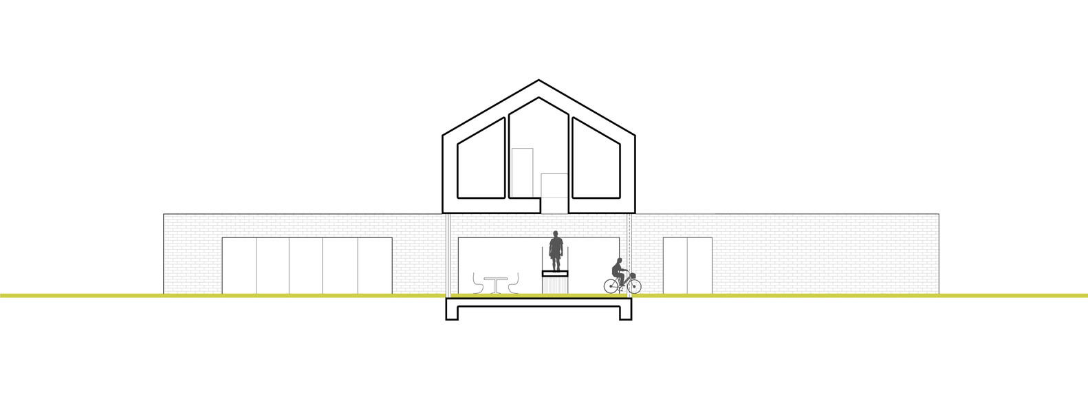 Living-garden house in katowice / kwk promes