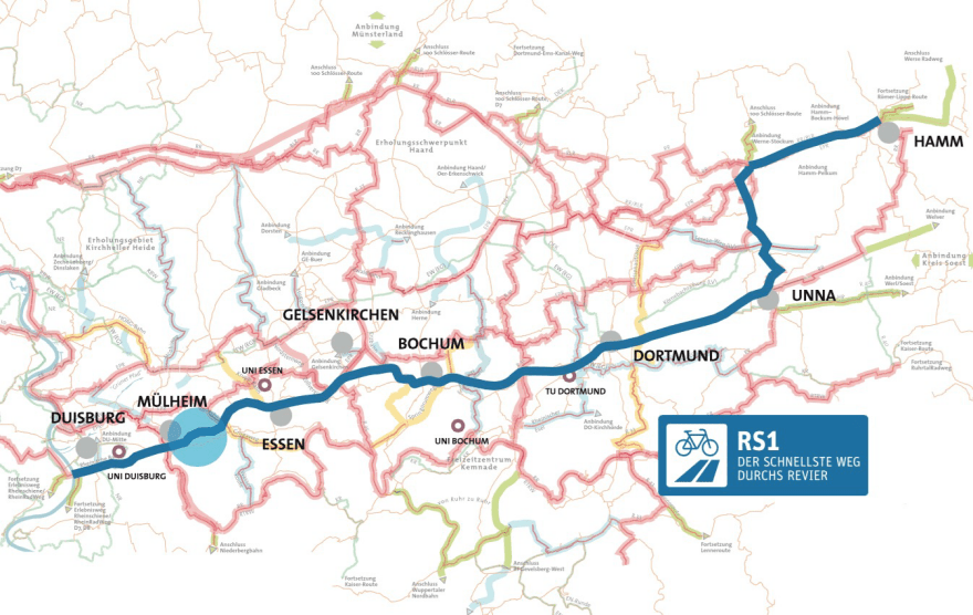 Germany 62-Mile Bicycle Highway Routes Germany construct 62-mile car-free bicycle highway
