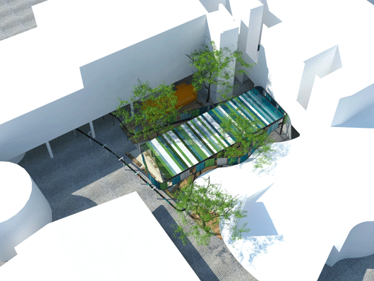 Aerial-Roof-All-Bldgs Wesfarmers court at curtin university / jcy architects and urban designers