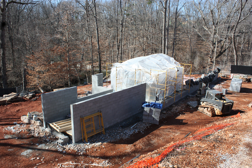 Frank Lloyd Wright'S Bachman Wilson House Meticulously Reconstructed In Arkansas 8 Bwhreconstruction blockwalls. 0