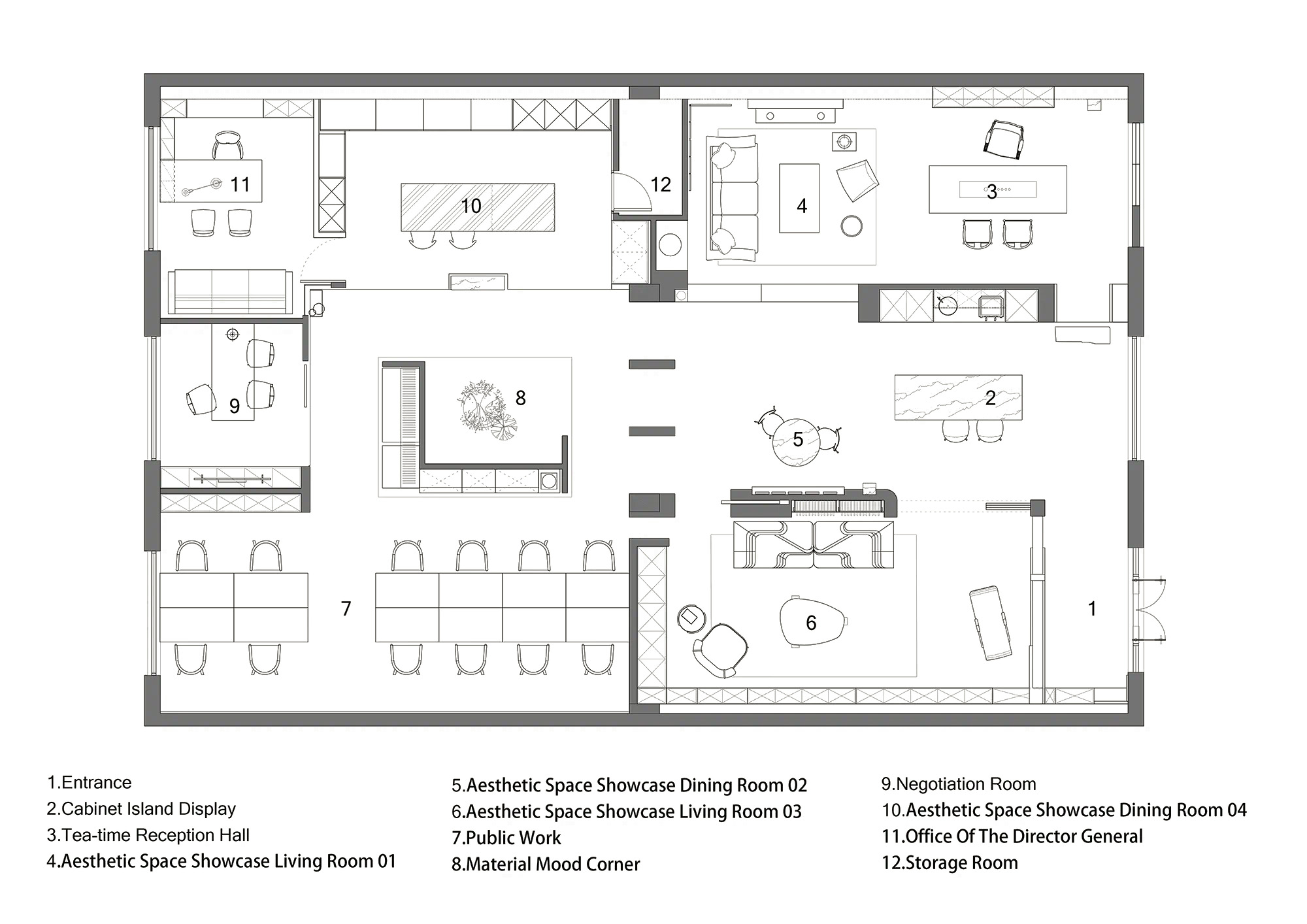 Floor Plan Dok design showroom and studio