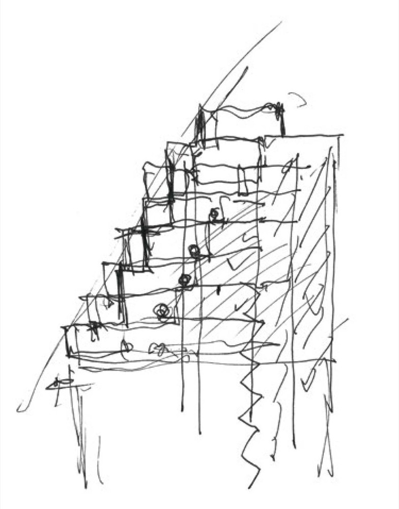 Sky_Habitat_Concept_Sketch_By_Moshe_Safdie Sky habitat residential development / safdie architects