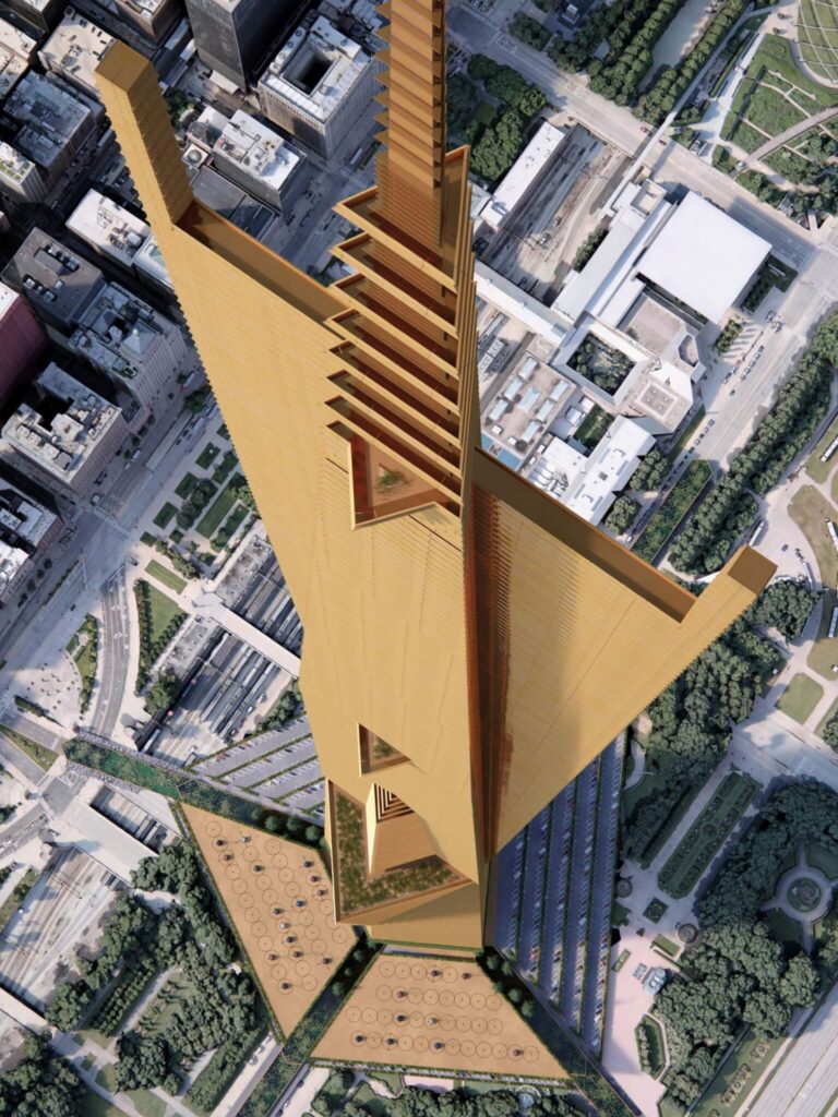 Frank Lloyd Wright’s Unbuilt Skyscrapers Visualized Through New 3D Renderings 8 Frank lloyd wright’s unbuilt skyscrapers visualized through new 3d renderings