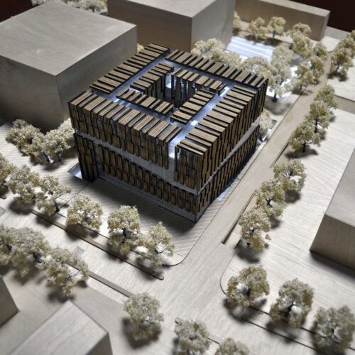 Tsinghua university's law faculty library / kokaistudios
