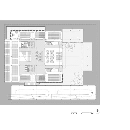 Tsinghua university's law faculty library / kokaistudios
