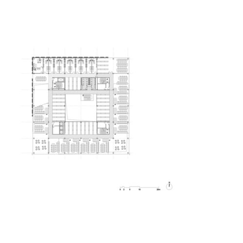 Tsinghua university's law faculty library / kokaistudios