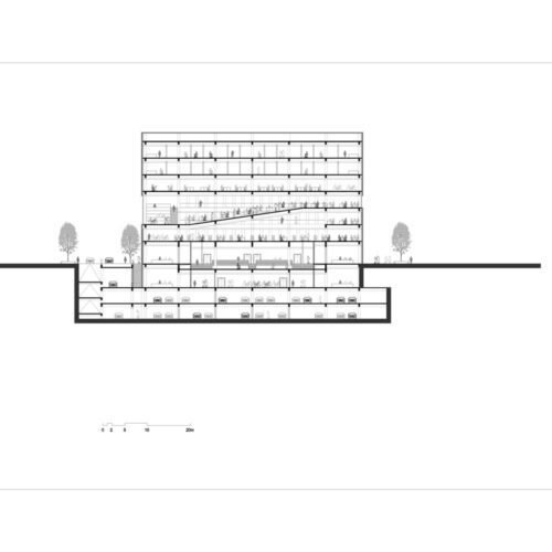 Tsinghua university's law faculty library / kokaistudios