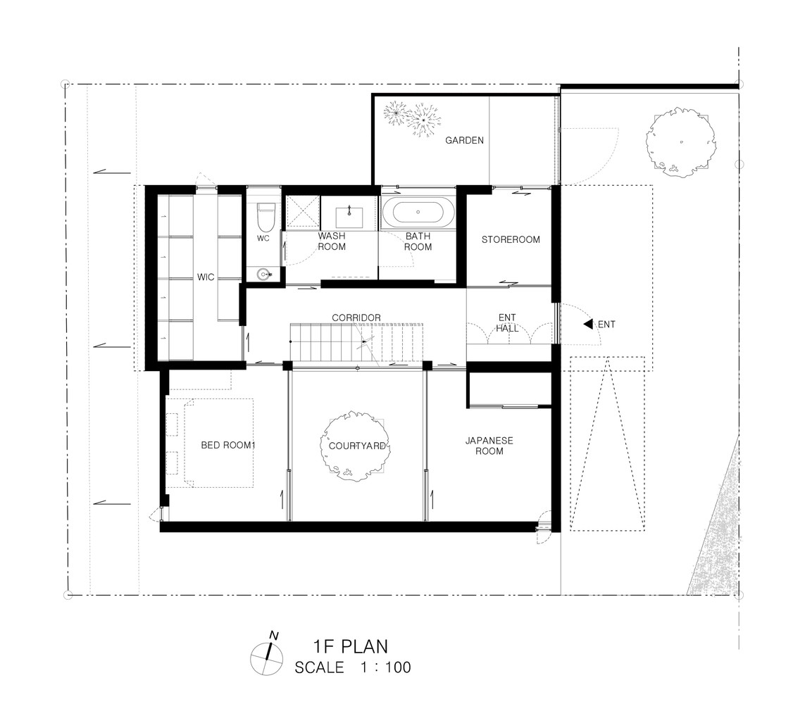 1F_P Patio house / apollo architects & associates