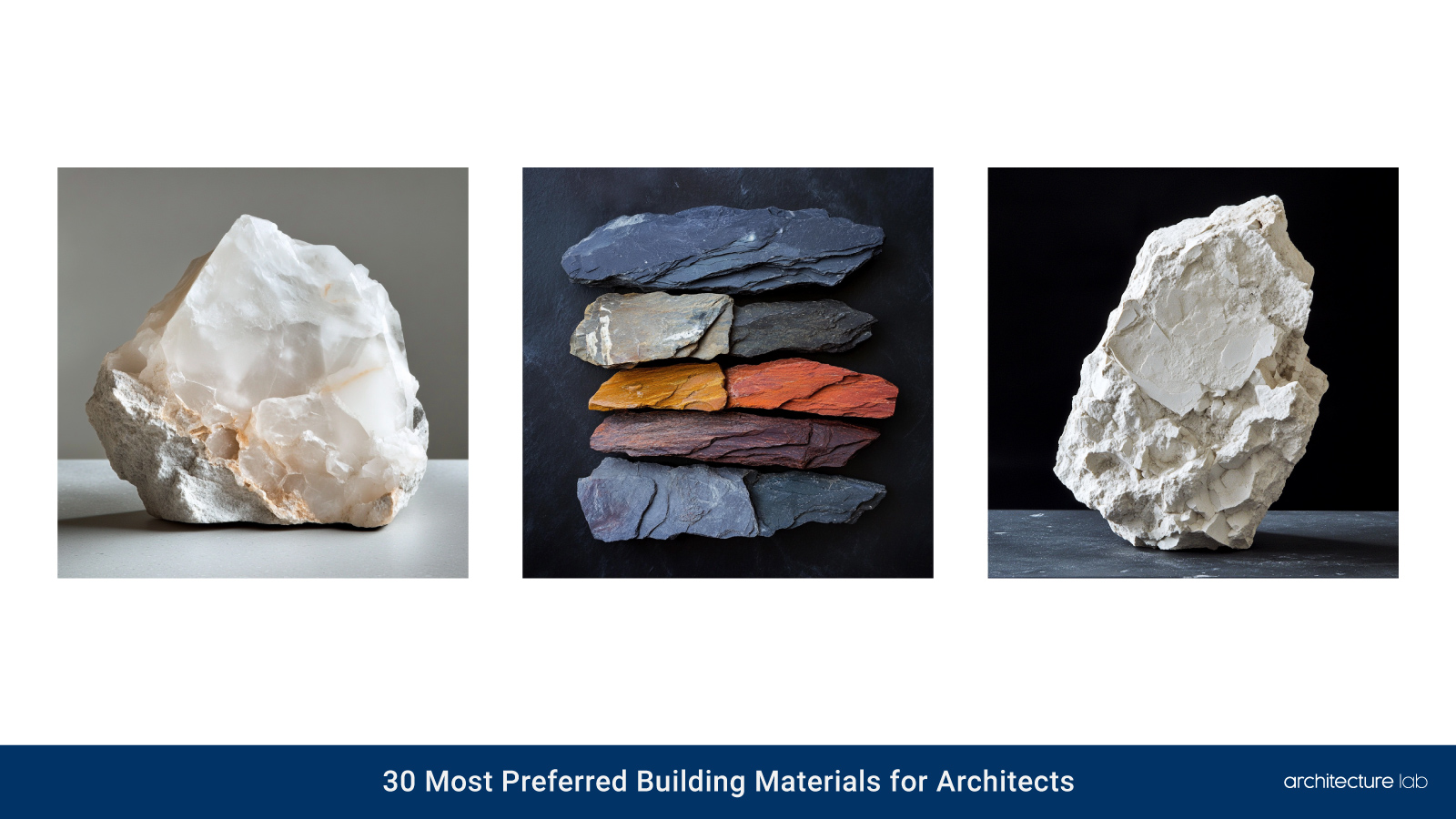 30 most preferred building materials for architects
