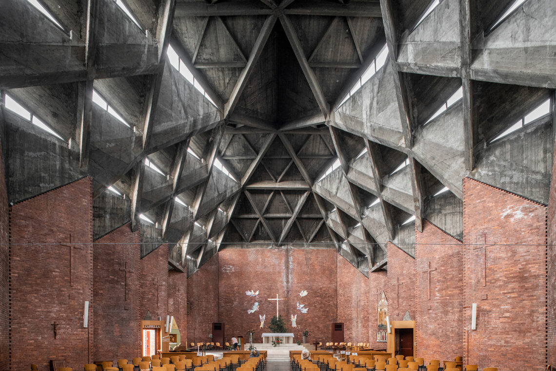 Brutalist Italy / Roberto Conte And Stefano Perego 9 Jesus the redeemer church, turin nicola mosso, leonardo mosso, livio norzi, 1954-1957 © stefano perego.