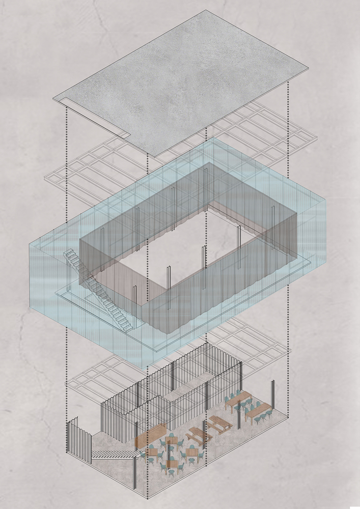 Massing_R2 The courtyard / m9 design studio