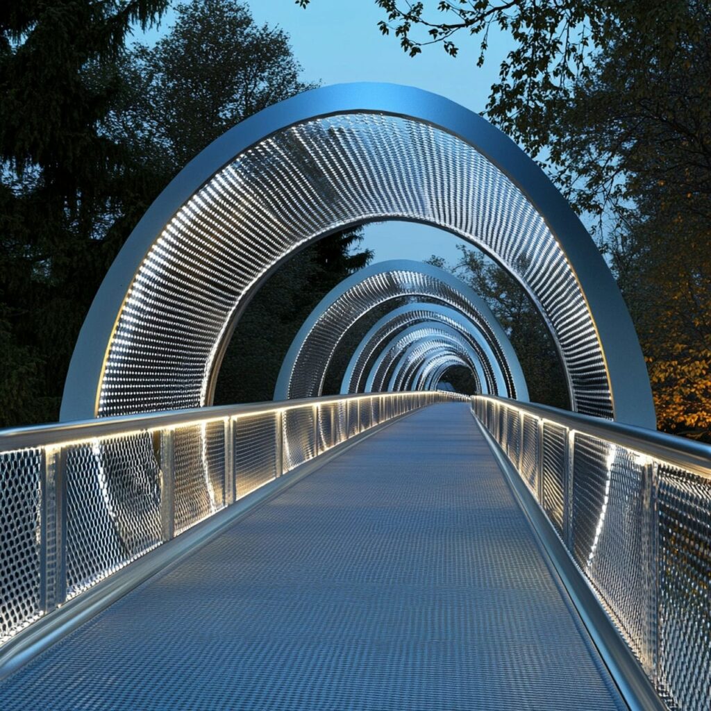 Stainless Steel: Building Uses, Attributes, Price And Design Trends 49 Stainless steel bridge with artistic detailing 1