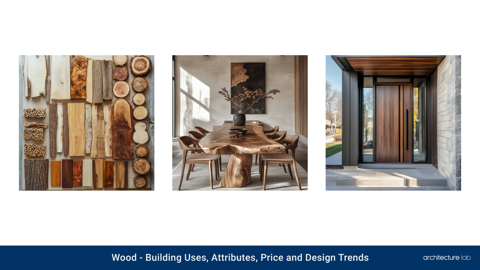 Wood: building uses, attributes, price and design trends
