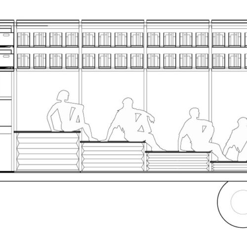 A47 Mobile Art Library / Productora 45 A47 mobile art library / productora