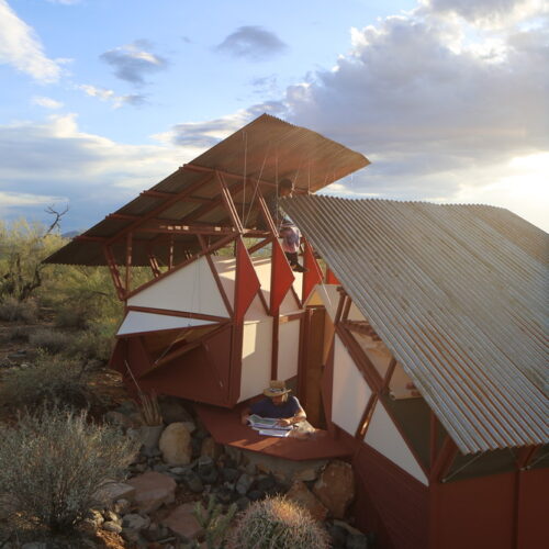 Frank Lloyd Wright Architecture School Students Build 'Survival Cabins' At Taliesin West 9 Frank lloyd wright architecture school students build 'survival cabins' at taliesin west