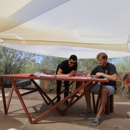 Frank Lloyd Wright Architecture School Students Build 'Survival Cabins' At Taliesin West 6 Frank lloyd wright architecture school students build 'survival cabins' at taliesin west