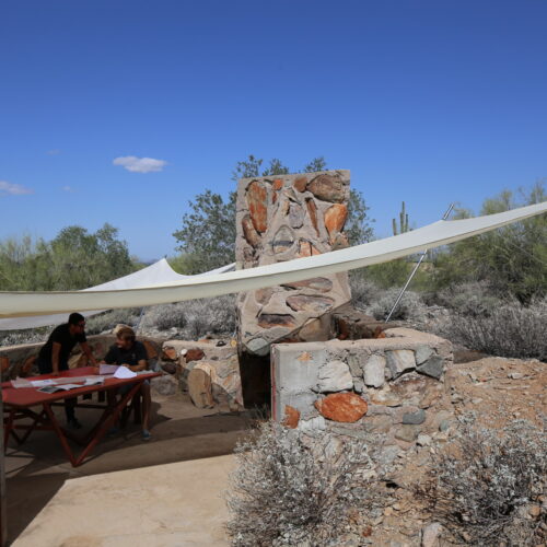 Frank Lloyd Wright Architecture School Students Build 'Survival Cabins' At Taliesin West 5 Frank lloyd wright architecture school students build 'survival cabins' at taliesin west