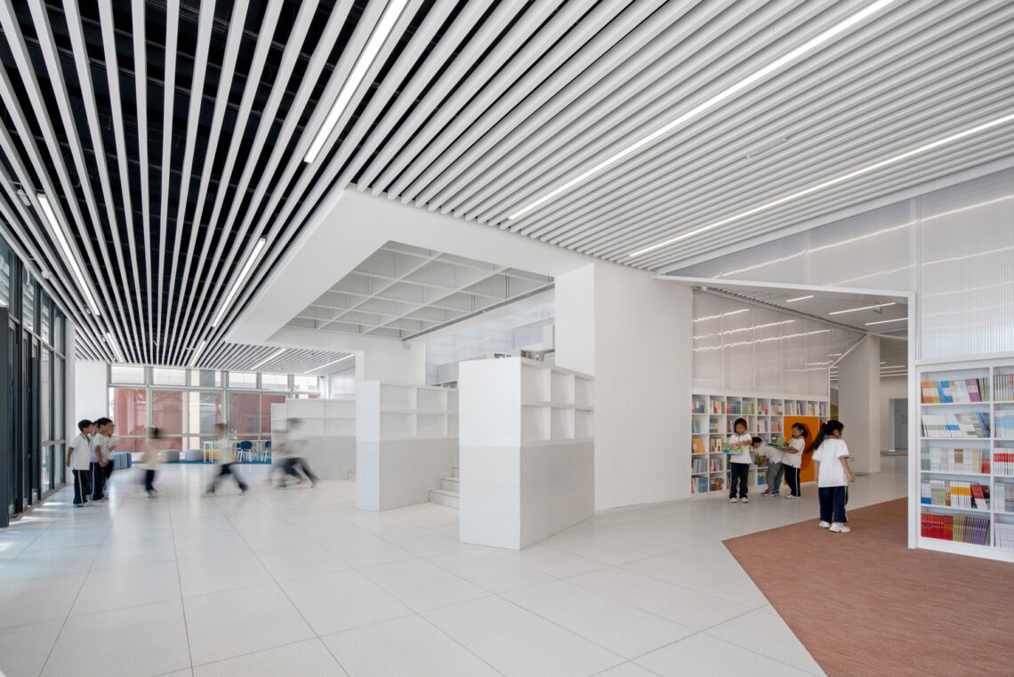Shanghai Conservatory Of Music Experimental School Hebi Branch Library Interior Renovation / Urbanus 15 Shanghai conservatory of music experimental school hebi branch library interior renovation / urbanus